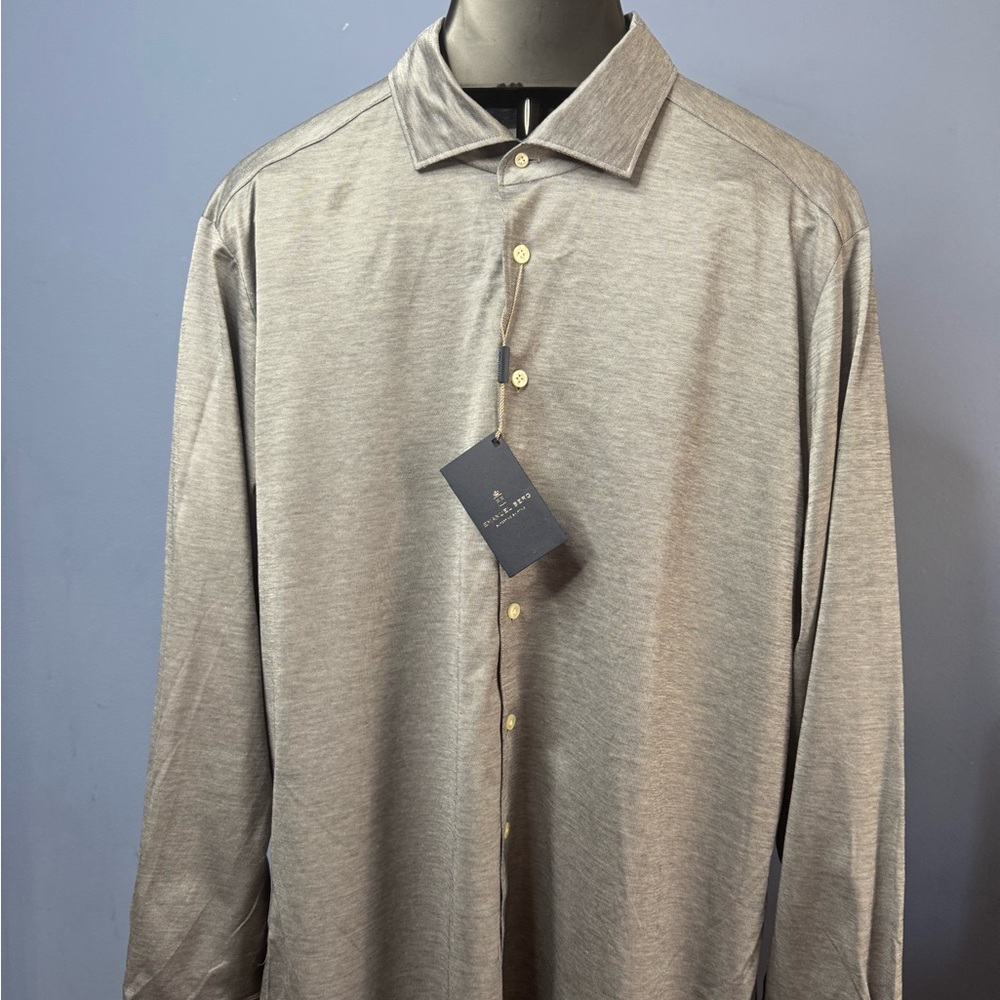 Emanuel Berg Grey Modern Fit Dress Shirt
Size XXL
Brand New With Tags